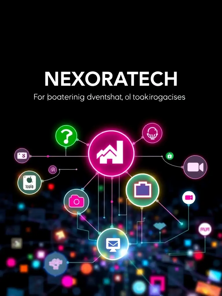 A visual representation of NEXORATECH's expertise in various advertising platforms, including social media, search engines, and programmatic advertising.